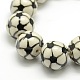 Famille Rose Porcelain Ceramic FootBall/Soccer Ball Charms Beads Strands PORC-O006-06-2