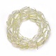 Electroplate Glass Beads Strands X-EGLA-L010-FR03-2