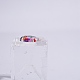 40個10色透明ガラスペンダント  宝石用原石のチップとシェルが内側にあり、エポキシ樹脂の底があります  ティアドロップ  ミックスカラー  30x20x8mm  穴：1.5mm  4個/カラー GGLA-SZ0001-44-3
