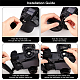 ポリエステル製カメラ ケージ リスト ストラップ  ハンドストラップ  安全なグリップ  ブラック  365x58.5x20mm FIND-WH0038-09-3