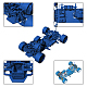 Ahandmaker 2 Sets 2 Farben Alu-Aufhängungsrahmen mit Eisenschraube AJEW-GA0003-22-4