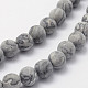 Natural Map Stone/Picasso Stone/Picasso Jasper Beads Strands X-G-F518-16-8mm-3
