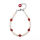Bracelets de perles de pierres précieuses naturelles BJEW-JB05313-2