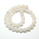 Chapelets de perles en jade de Malaisie naturelle G-M101-6mm-09-2