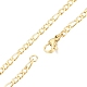 Herren-Halskette aus 201 Figaro-Ketten aus Edelstahl NJEW-N050-A08-3-45G-2