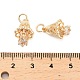 Латунные микро проложить кубического циркония подвески KK-B133-06G-01-3