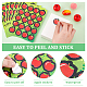 OLYCRAFT 800pcs(40 Sheets) Apples Shape Stickers 1.1 Inch Red Apples Stickers for Teacher Apple Reward Stickers for Awards Classroom Decor Notebooks Guitar Skateboards Decoration DIY-WH0308-202B-4