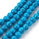Chapelets de perles en turquoise synthétique G-E511-02-6mm-1