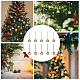 Globleland 20 Uds. 2 colores cascabel de aleación campanas de viento con cuerda guirnalda de Navidad de metal decoración colgante mini campana para decoración de jardín al aire libre FIND-GL0001-43-6