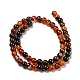 Natural Agate Bead Strands G-R173-6mm-05-5