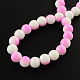 Chapelets de perles en verre peint au four bicolores DGLA-R050-8mm-M1-3