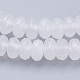 Natürliche weiße Jade perlen Stränge G-K255-24A-3