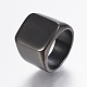 304 anello con sigillo in acciaio inossidabile per uomo RJEW-G091-16-22mm-B-1