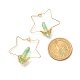 Electroplated Natural Quartz Wire Wrapped Earrings for Girl Women EJEW-JE04648-02-4