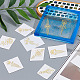 Olycraft 9 pz 1.6x1.6 pollici adesivi a tema religioso adesivo modello simbolo del loto adesivi dorati autoadesivi adesivi in metallo dorato per album fai da te artigianato in resina decorazione del telefono e della bottiglia d'acqua DIY-WH0450-033-3