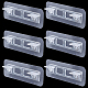 AHANDMAKER 6 Pack Double Row Adhesive Shelf Bracket AJEW-GA0004-03-1