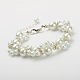 Fashionable Glass Pearl Beads Bracelets BJEW-PJB829-2
