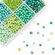 Mixed Style 6/0 Round Glass Seed Beads SEED-PH0006-4mm-08-4