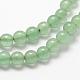 Chapelets de perles en aventurine vert naturel G-N0202-02-3mm-3