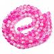 Chapelets de perles en verre craquelé peint CCG-S001-8mm-09-3