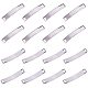PandaHall Elite 20pcs Curved Rectangle 304 Stainless Steel Blank Tag Link Connectors for Jewelry Making STAS-PH0018-65P-1
