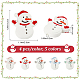 Craspire 20 個 5 色雪だるまシリコーンビーズクリスマステーマ環境に優しいゴムビーズバルククリスマス diy ジュエリーメイキングネックレスキーホルダーブレスレットアクセサリーギフト SIL-CP0001-05-2