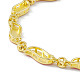 Brass Micro Pave Cubic Zirconia Chain Bracelets BJEW-P288-09G-3