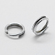 925 anillos de salto divididos de plata de ley. STER-G020-05P-0.6x5mm-2