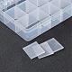 Scatole di plastica per riporre gli organizzatori CON-WH0001-03-3