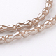 Chapelets de perles en verre électroplaqué EGLA-UK0003-05B-1