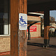 FINGERINSPIRE Handicap Stencil Template 29.7x21cm Plastic Handicap Painting Stencil Handicap Symbol with Handicapped Parking Word Reusable DIY Stencil for Parking Lots and Parking Spots DIY-WH0202-437-6