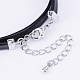 PU Leather Cord Choker Necklaces NJEW-H477-23P-4