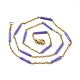 Collar de cadena con eslabones de barra de esmalte STAS-B025-02G-04-3