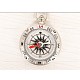 Alloy Compass Key Ring WACH-I0018-04-7