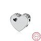 Heart 925 Sterling Silber Emaille europäischen Perlen STER-BB15842-A-8