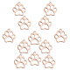 UNICRAFTALE 20Pcs Rose Gold Dog Paw Prints Charms Hypoallergenic Charms 1.5mm Small Hole Stainless Steel Pendants for DIY Jewelry Making STAS-UN0032-63-1