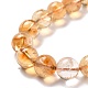 Chapelets de perles de citrine naturelle G-P466-01C-4