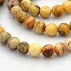Natural Crazy Agate Round Beads Strands G-N0120-16-6mm-1