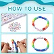 DIY Letter & Heart Acrylic & Plastic Stretch Bracelet Beaded Necklace Making Kit DIY-YW0008-41-4