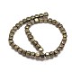 Cube Natural Pyrite Beads Strands G-G-I126-18-6x6mm-2
