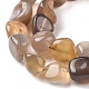 Natural Grey Agate Beads Strands G-A208-03-4