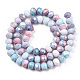Hebras de perlas de vidrio electrochapadas facetadas X-GLAA-C023-02-B06-2