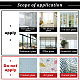 AHANDMAKER Window Privacy Film Stripe Patterns Window Frosting Film DIY-WH0302-97A-6