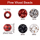 Craftdady 100pcs 4 perles de bois de style WOOD-CD0001-18-3