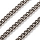 チタンカーブチェーン  溶接されていない  スプールで  生（メッキなし）  5x3x1mm&nbsp;CHS-A021-01A-1