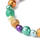 Mode imitation acrylique perles bracelets élastiques pour les enfants BJEW-JB01059-09-2