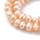 Fili di perle di perle d'acqua dolce coltivate naturali PEAR-F004-03-02-6