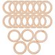PandaHall Elite 20 pcs Wood Rings Wooden link Rings for Craft WOOD-PH0005-01-70mm-1