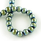 Electroplate Transparent Glass Beads Strands EGLA-Q062-8mm-D04-2