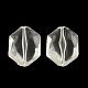 Los abalorios de acrílico transparente hexagonal facetas TACR-R124-A01-1